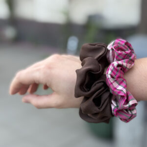 Scrunchy z wiskozy